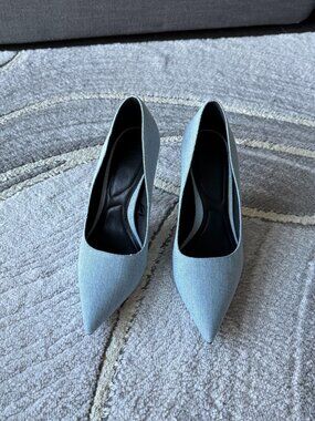 ZARA Denim heels